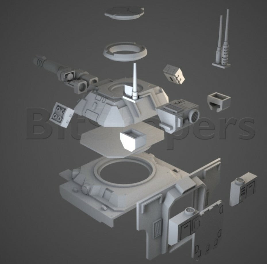 Closed Back & Murmillo Conversion Bits For Gladiator Tank