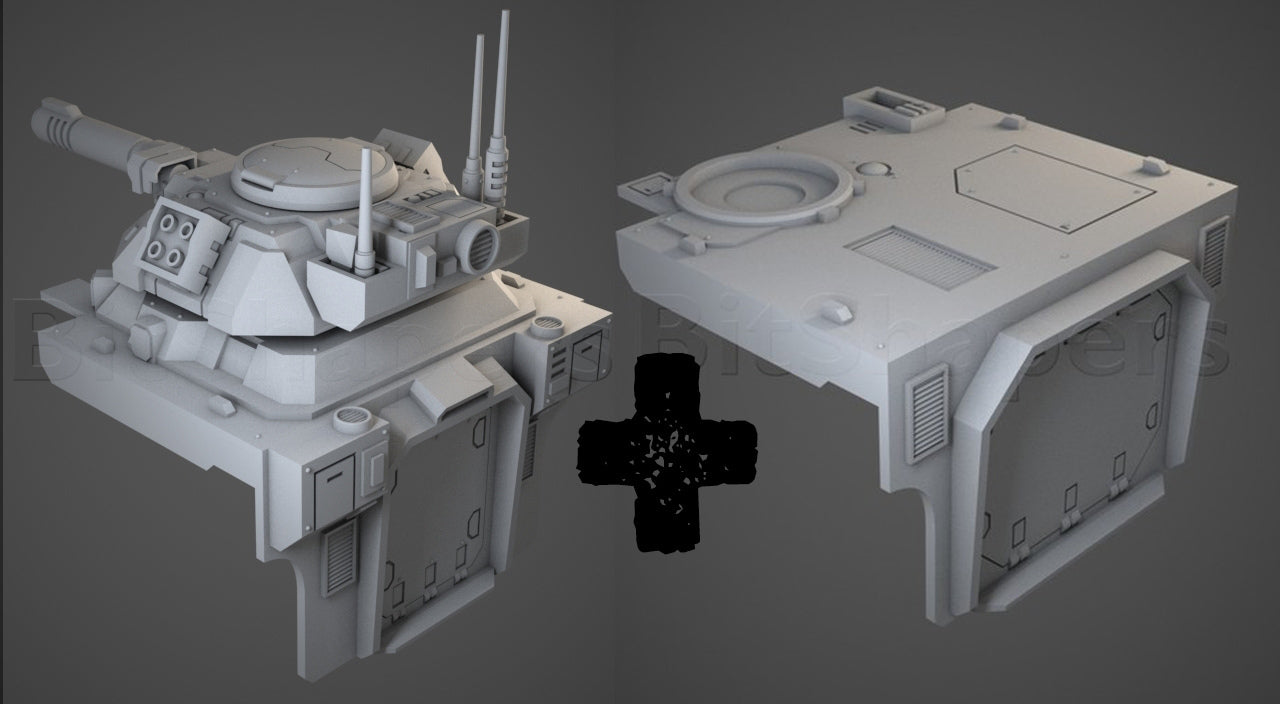 Closed Back & Murmillo Conversion Bits For Gladiator Tank