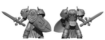 Erebus Crusader HK1 Terminator Armor Pose #3 - HeresyLab