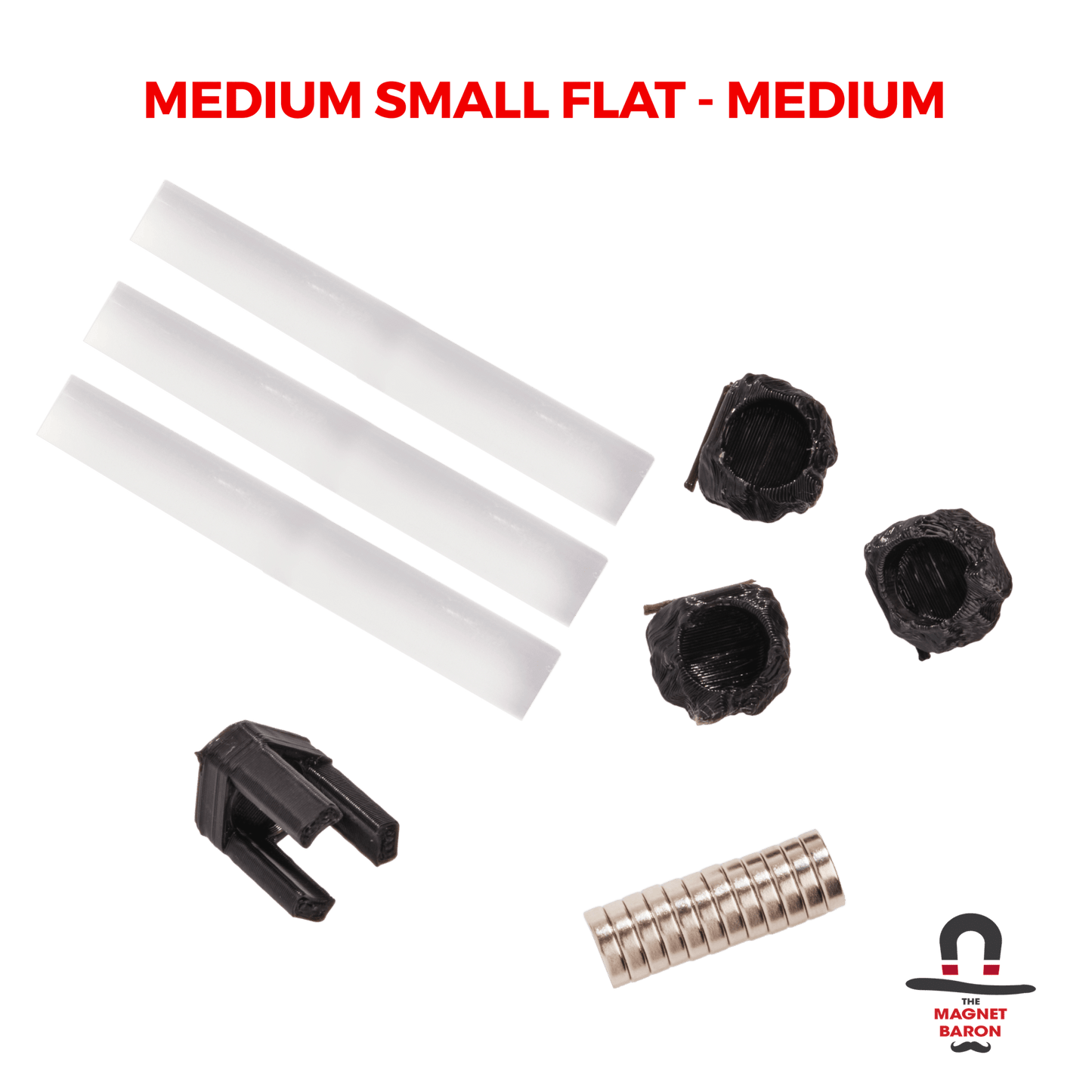 3 Sets Medium Small Flat Magnetic Flight Stands