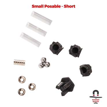 3 Sets Small Posable Magnetic Flight Stands