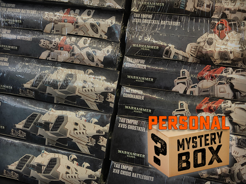 tci hobby store mystery booster box $150 Personal Mystery Miniatures Box w/ Warhammer Subscription Option – Spikey Bits