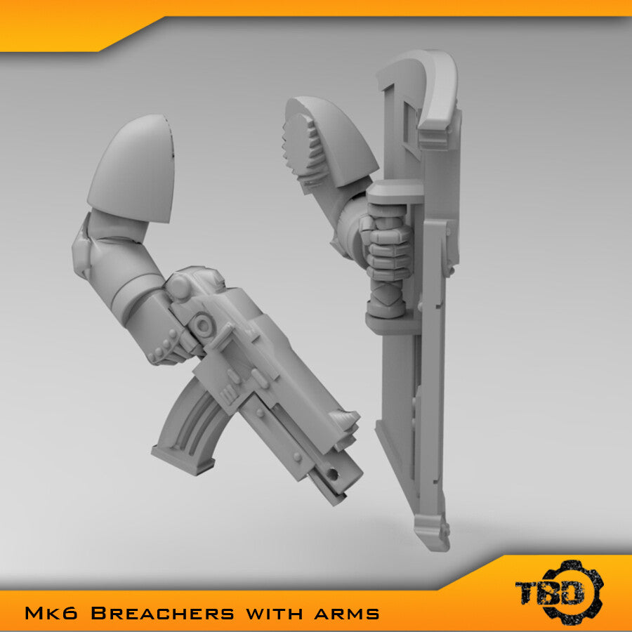 MkVI, MkIII, MkII Breachers Boarding Shields & Arms Bits Set x5