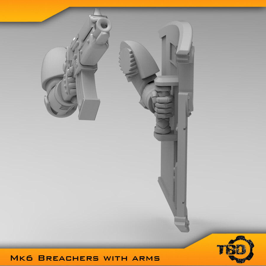 MkVI, MkIII, MkII Breachers Boarding Shields & Arms Bits Set x5
