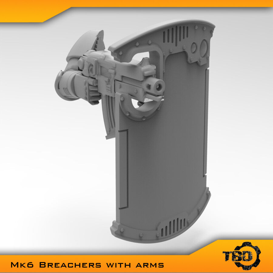MkVI, MkIII, MkII Breachers Boarding Shields & Arms Bits Set x5