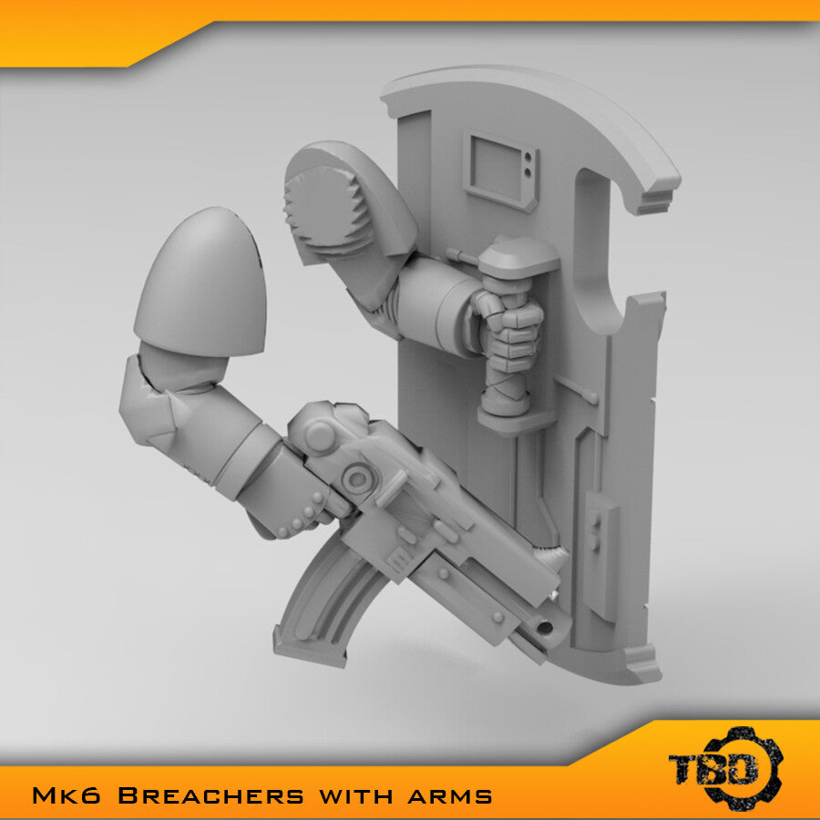 MkVI, MkIII, MkII Breachers Boarding Shields & Arms Bits Set x5