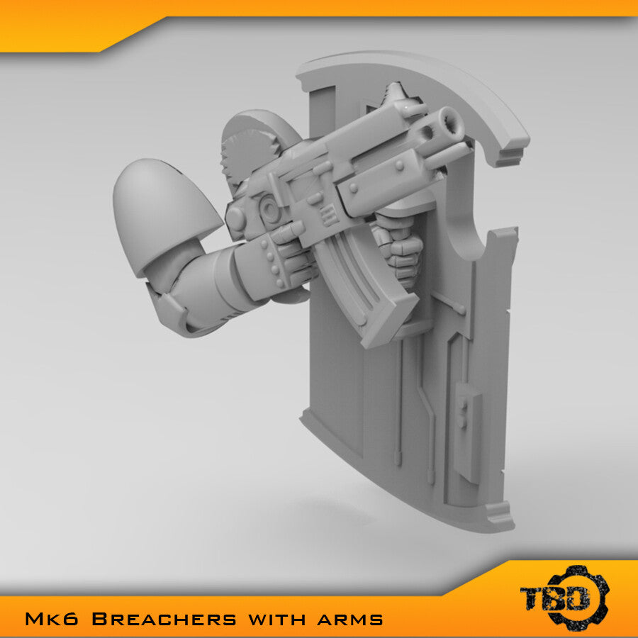 MkVI, MkIII, MkII Breachers Boarding Shields & Arms Bits Set x5