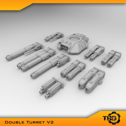 Double Turret V2 Conversion Bits Gladiator Tank