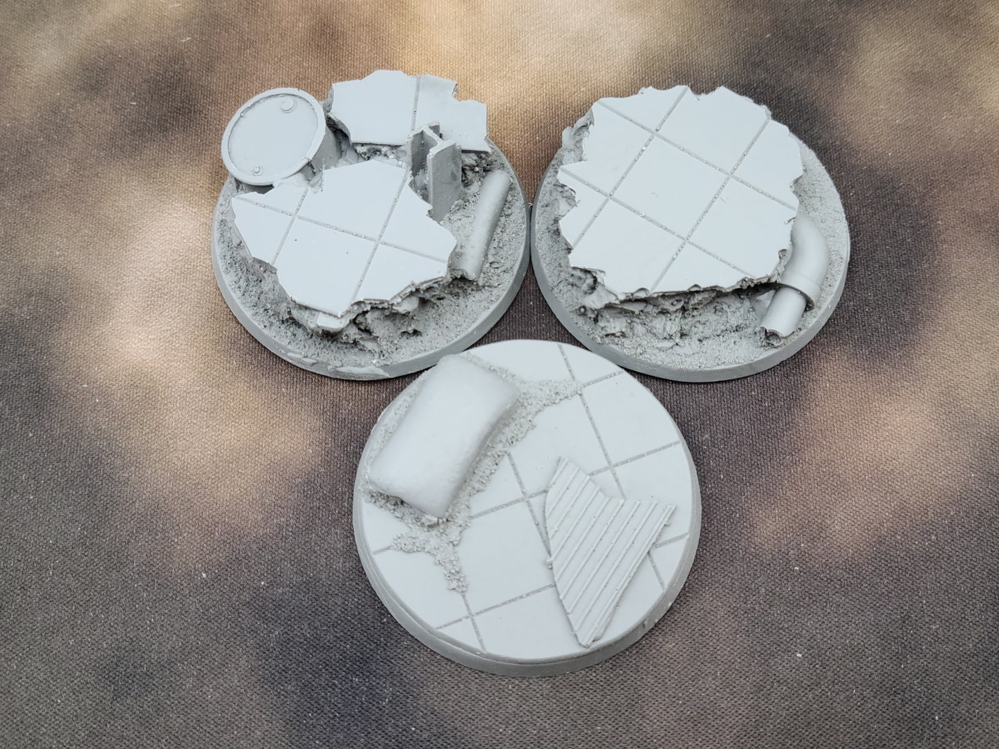 City Ruins - Round Resin Bases