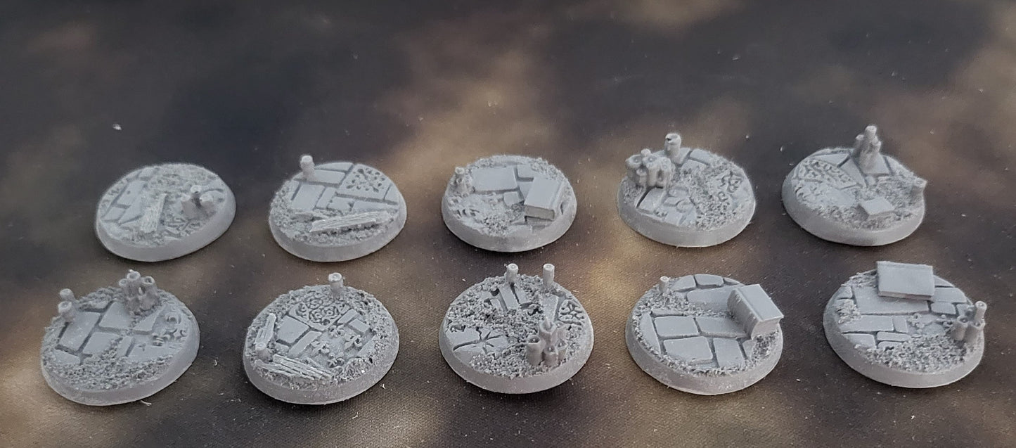 Cursed Cathedral - Round Resin Bases