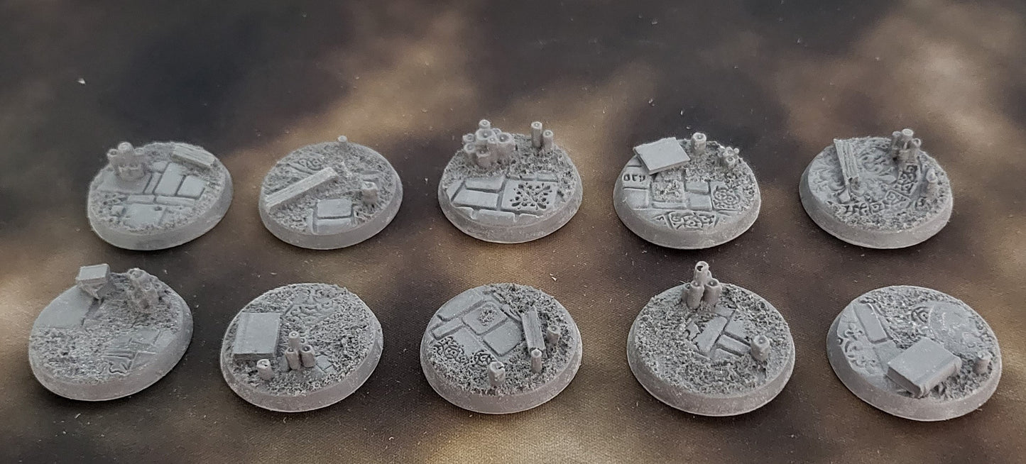 Cursed Cathedral - Round Resin Bases