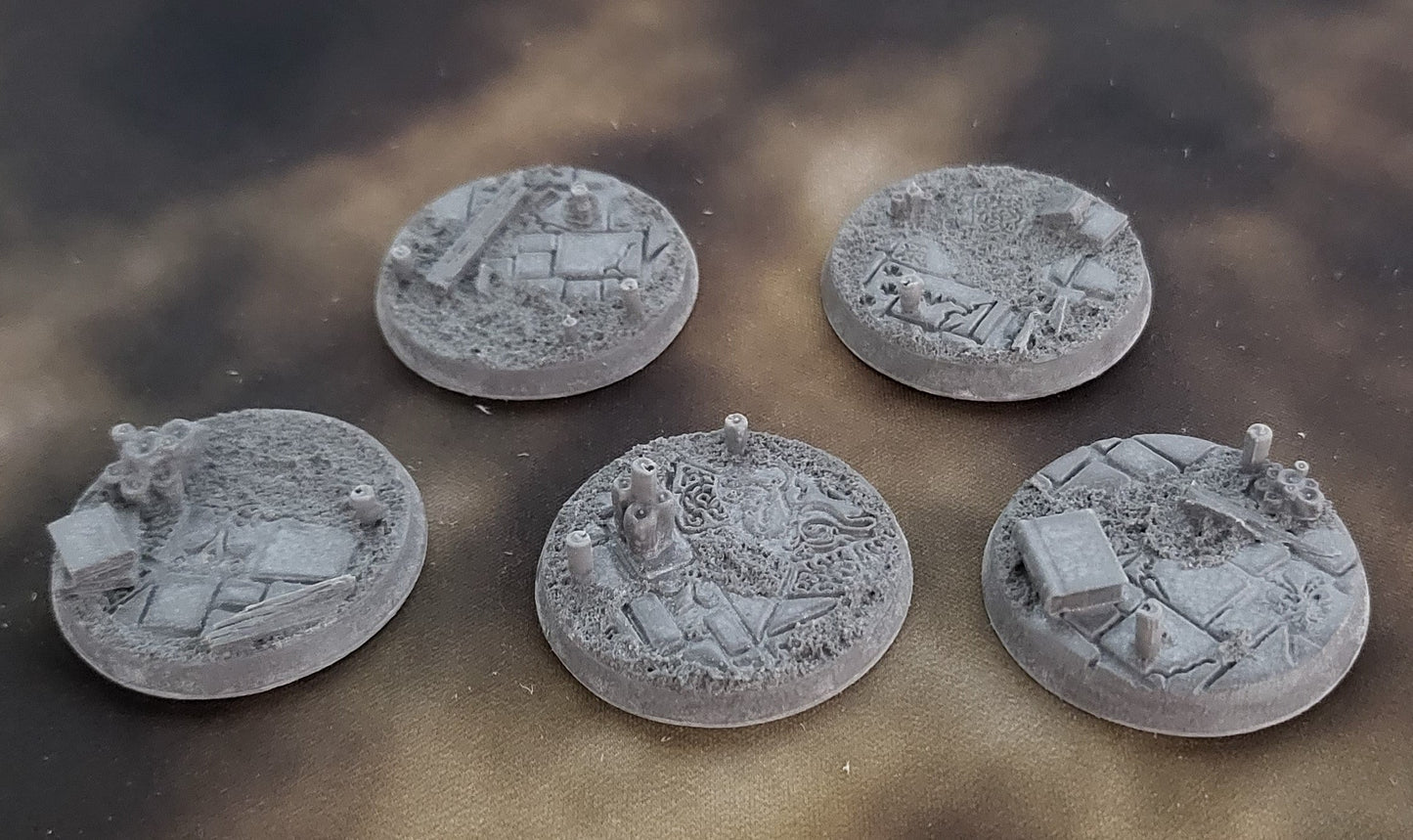 Cursed Cathedral - Round Resin Bases