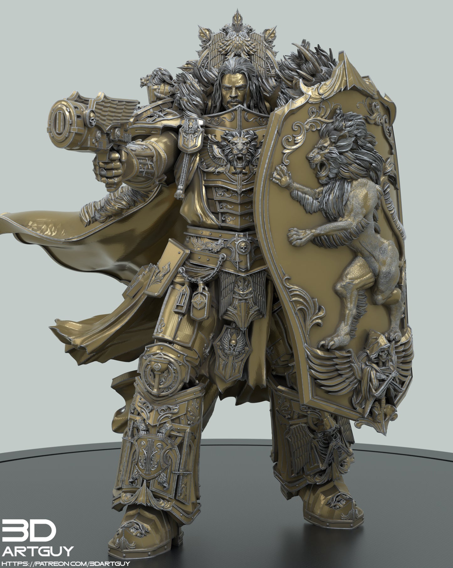 The First Knight Miniature 3dArtGuy .STL File