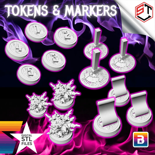 Wargaming Tokens & Markers Digital STL Download