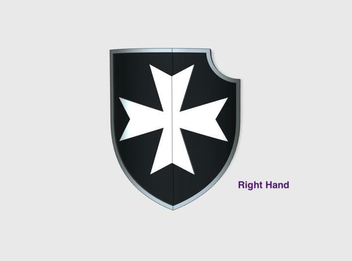 MALTESE CROSS - LANCER POWER SHIELDS (RIGHT)