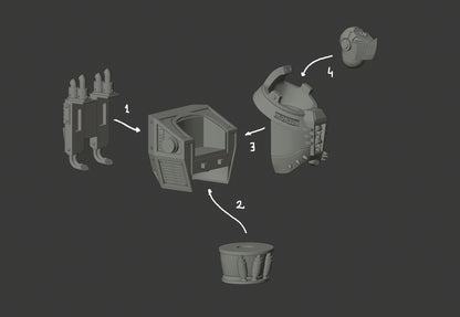 DeamonSlayer-Knight MKII Miniature Multi-Part Kit