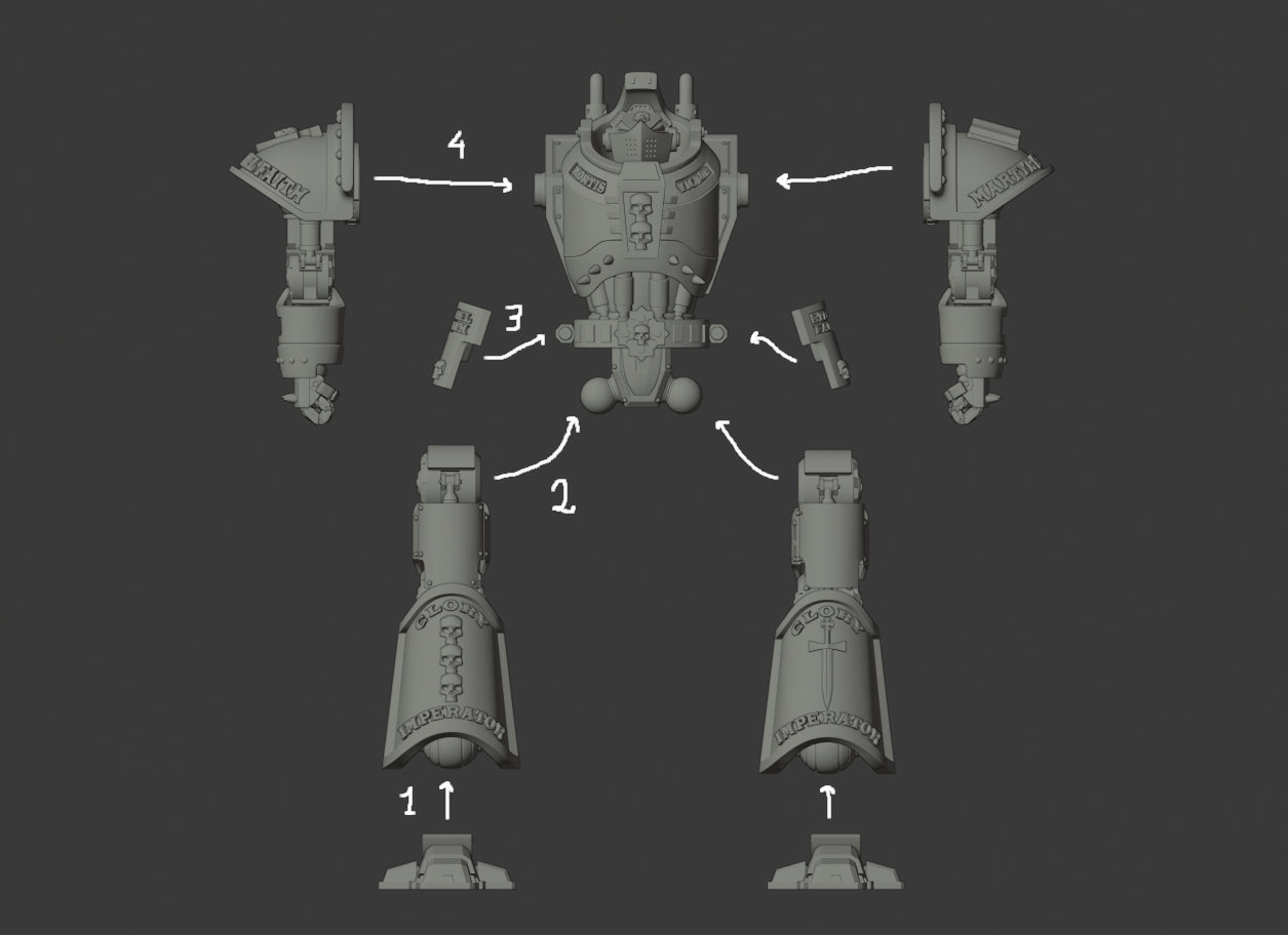 DeamonSlayer-Knight MKII Miniature Multi-Part Kit