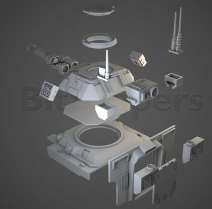 Closed Back & Murmillo Conversion Bits For Primaris Impulsor or Gladiator Tank