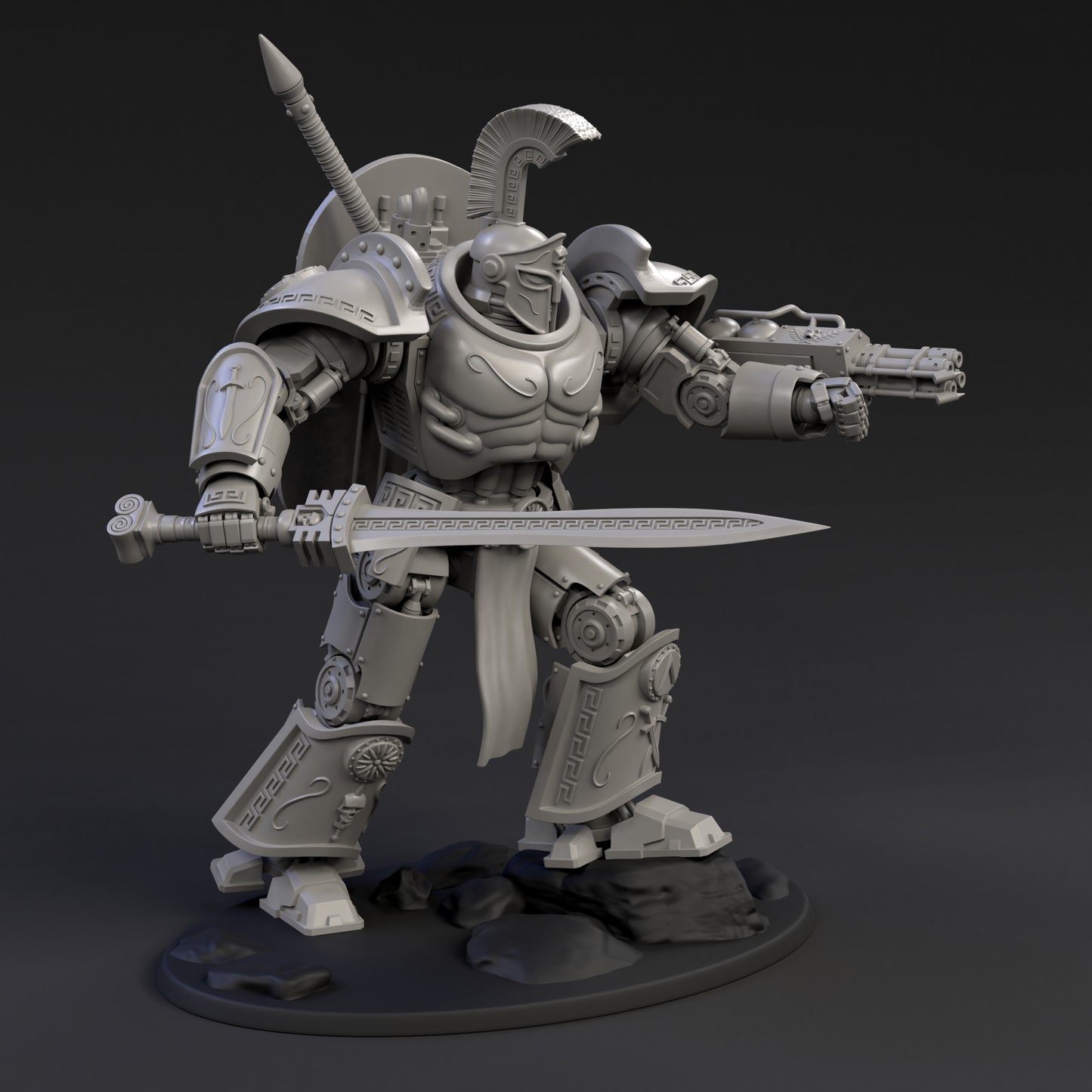 DeamonSlayer-Spartan Miniature Multi-Part Kit