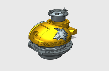 SHAGGY WOLF: PHOBOS BATTLE TANK TURRET C