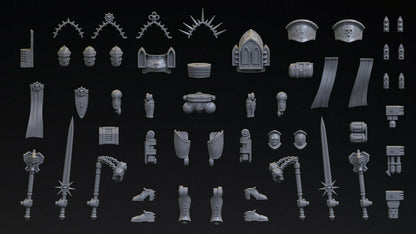 Prioress Battle-Armor 3 Model Multi-Part Kit