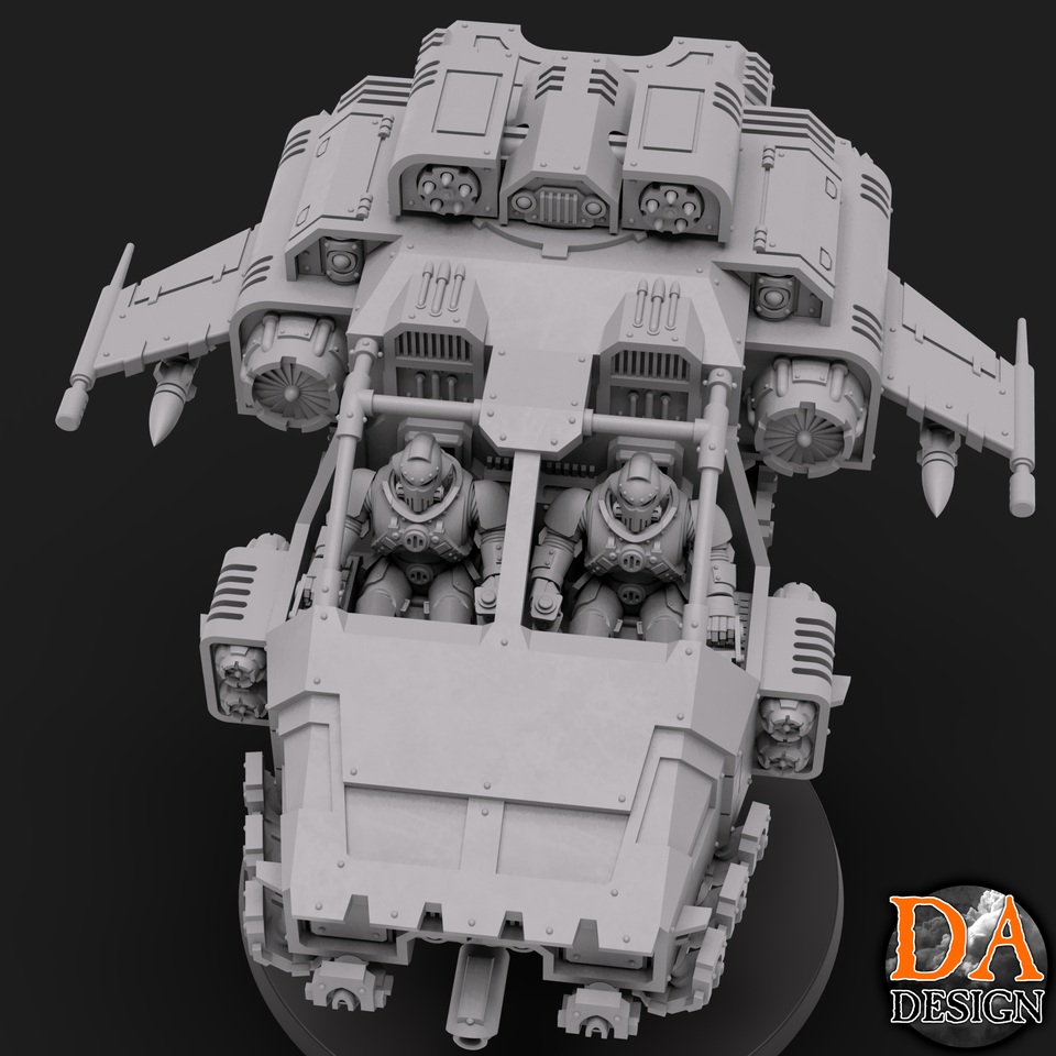 28mm Sci-fi Antigrav Platform Speeder - Dark Age Designs