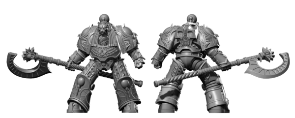 Helios Guards HK1 Terminator Armor Pose #3 - HeresyLab