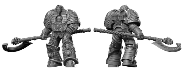 Helios Guards HK1 Terminator Armor Pose #5 - HeresyLab