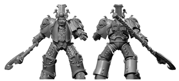 Helios Guards HK1 Terminator Armor Pose #4 - HeresyLab