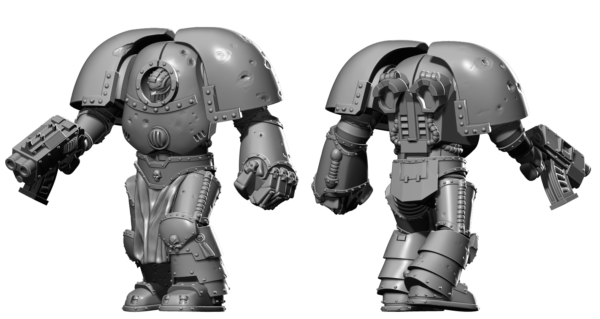 Hephaestus HK1 Terminator Armor Pose #3 - HeresyLab