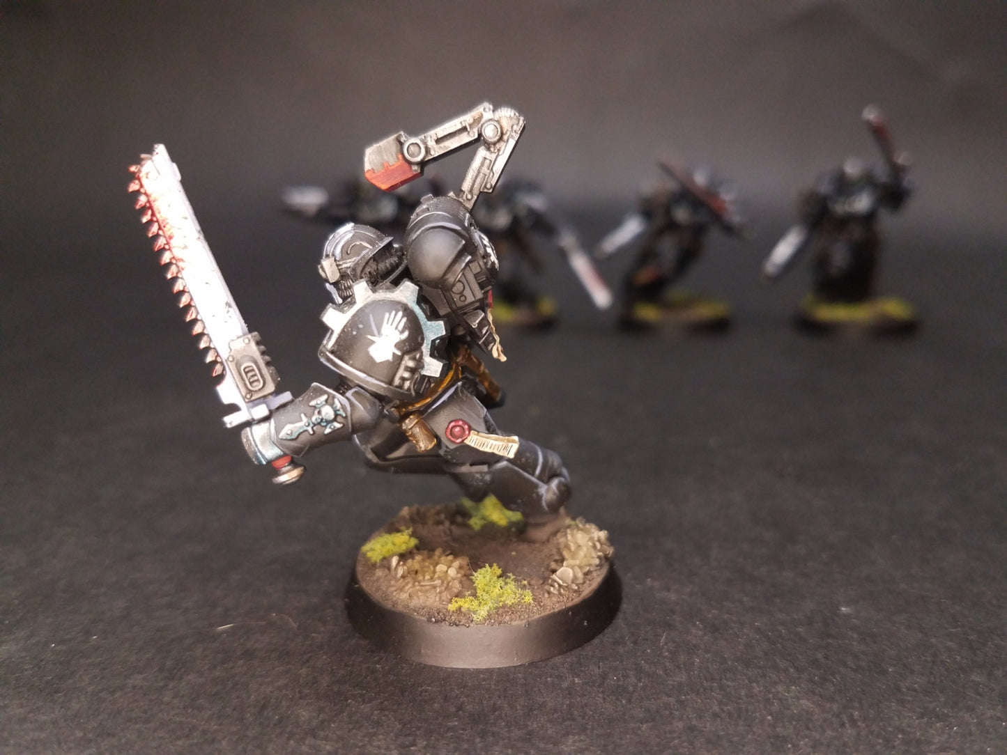 Iron Hands Assault Intercessor Squad x5 Primaris Painted Spikey Bits