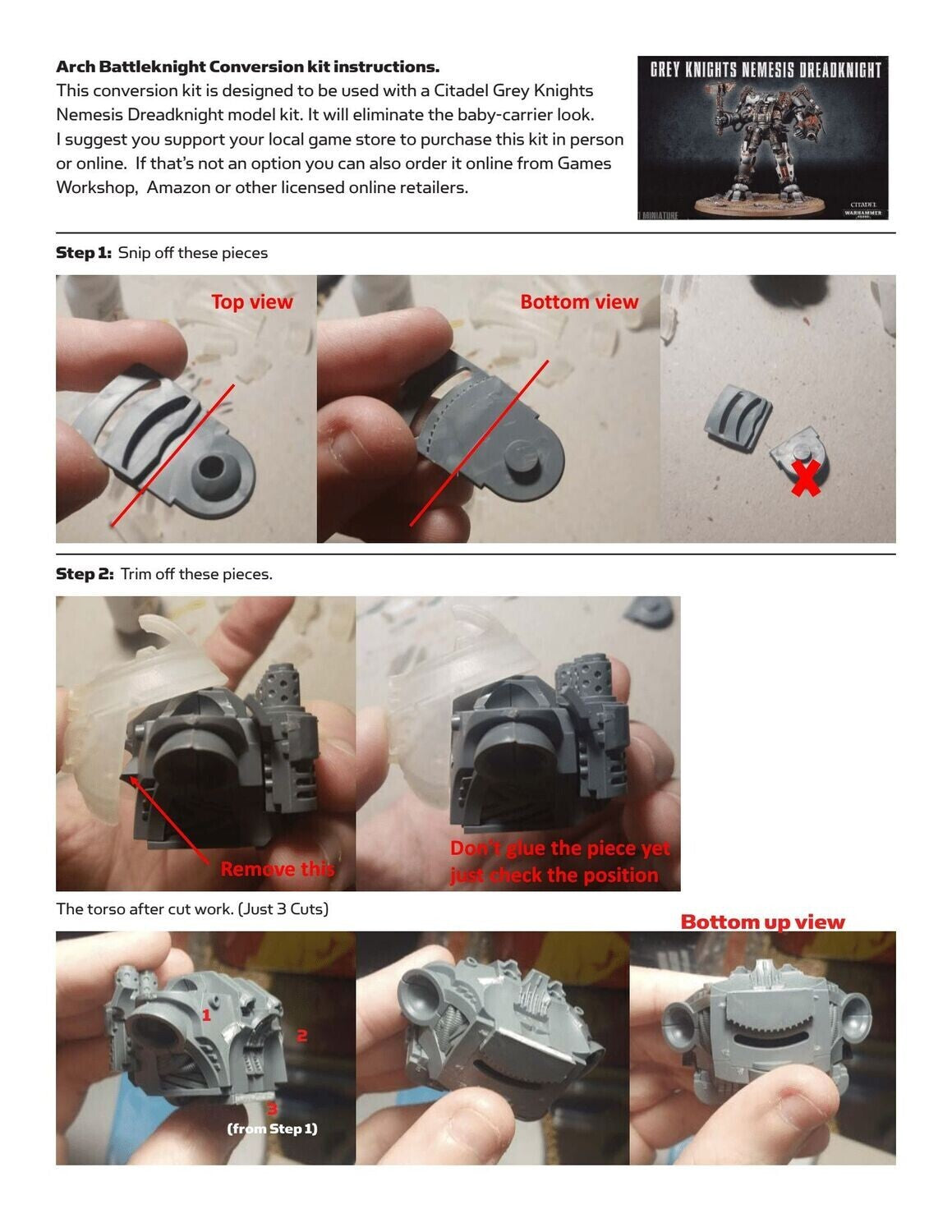 DeamonSlayer-Knight MKII Conversion Kit 13 Bits Fits Dreadknight