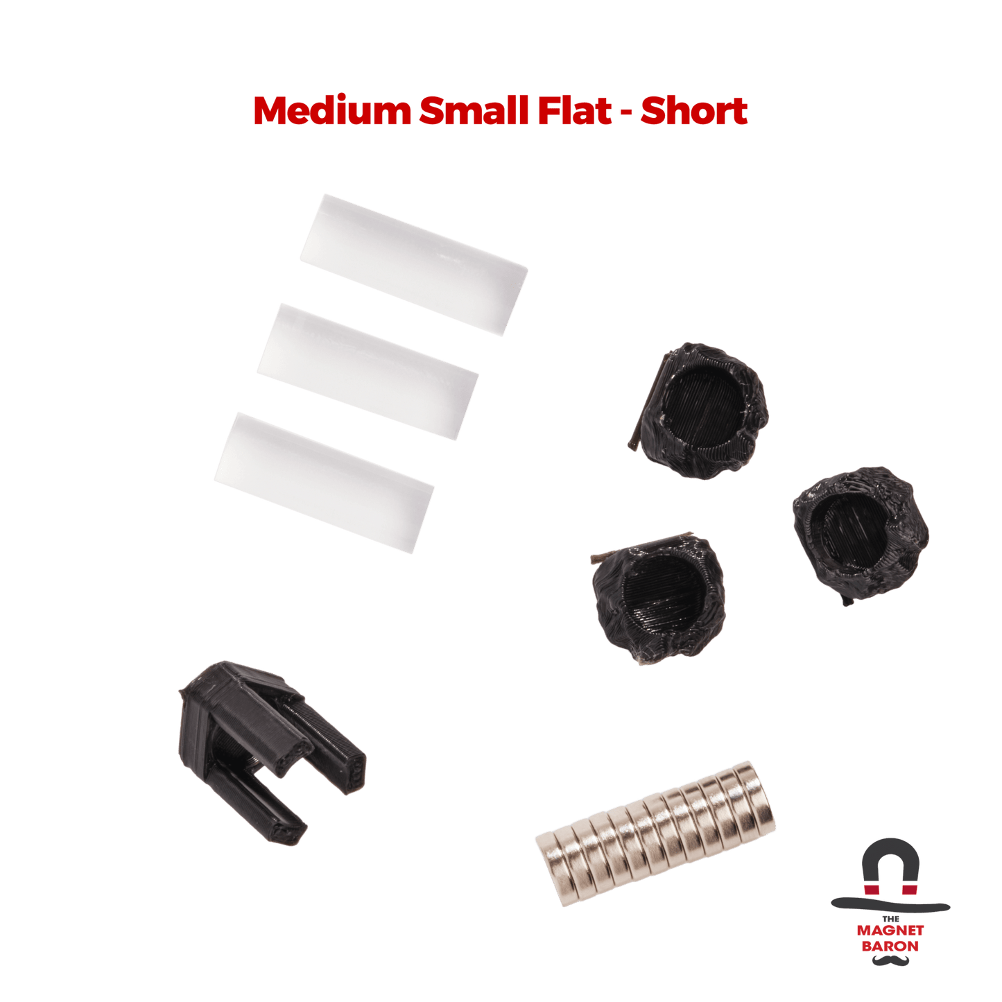 3 Sets Medium Small Flat Magnetic Flight Stands