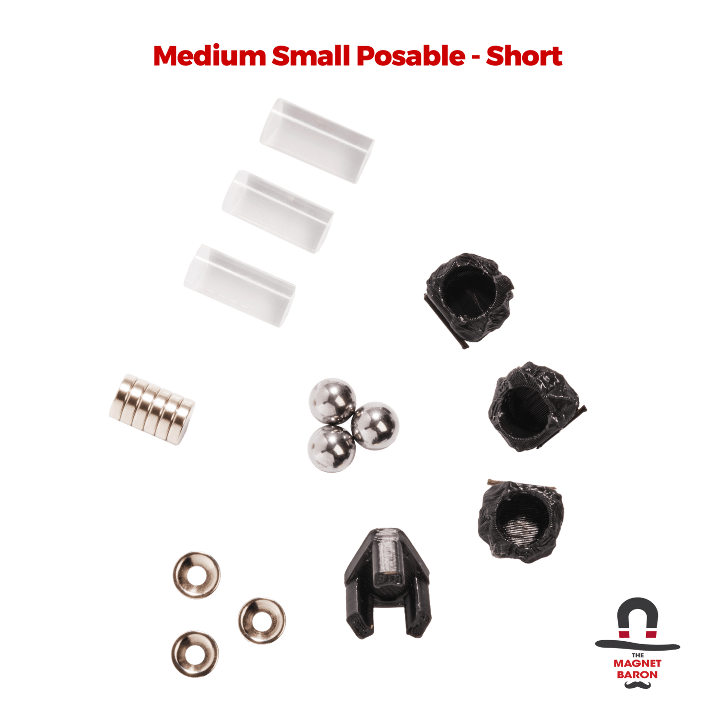 3 Sets Medium Small Posable Magnetic Flight Stands