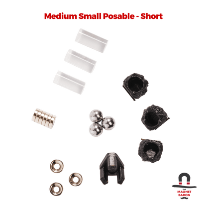 3 Sets Medium Small Posable Magnetic Flight Stands