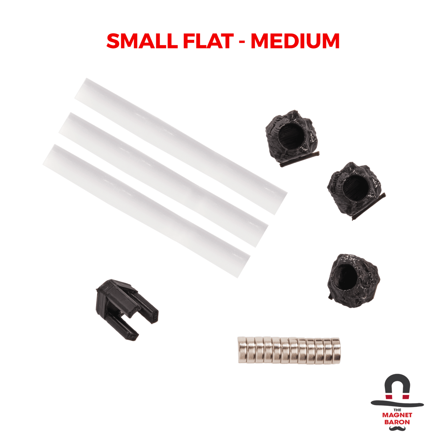 3 Sets Small Flat Magnetic Flight Stands