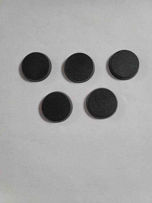 32mm Round Beveled Bases x5 Warhammer 40k