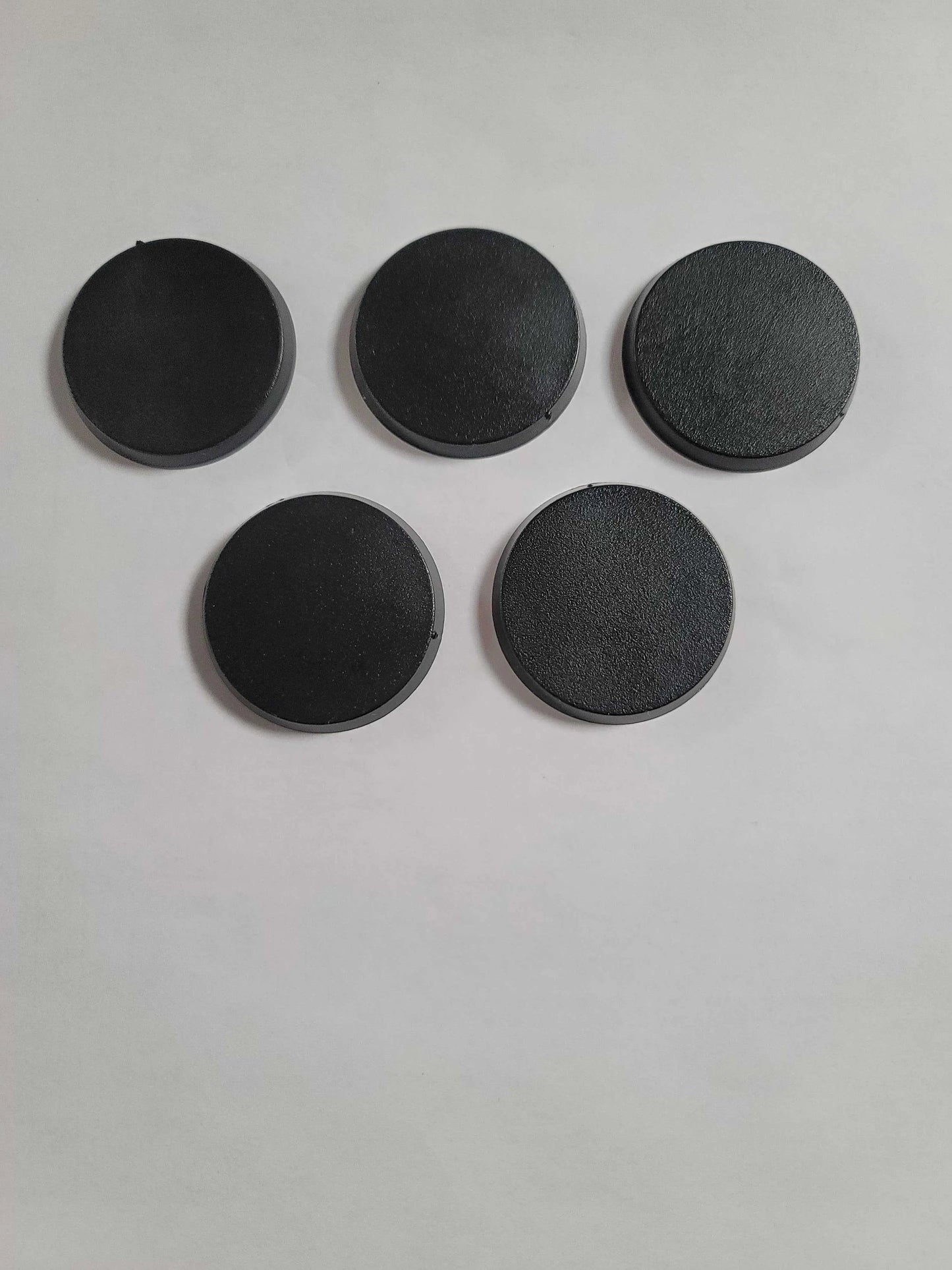 40mm Round Beveled Bases x5