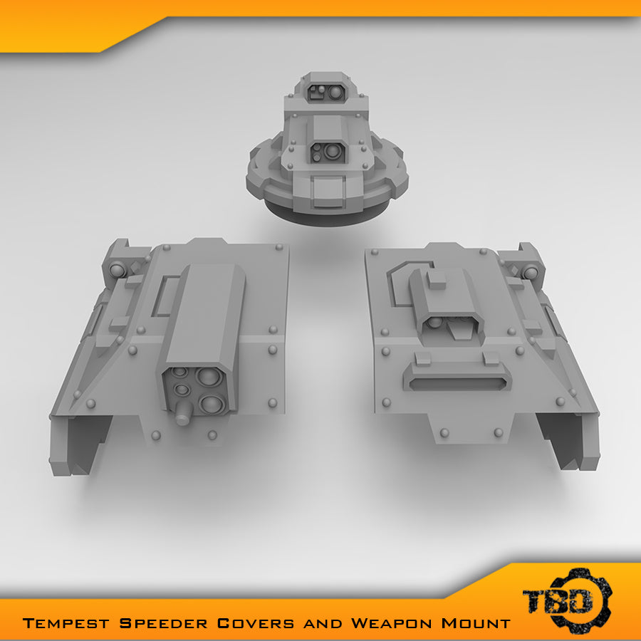 Tempest Speeder Covers & Weapon Mount Bits - Tight Bore Designs