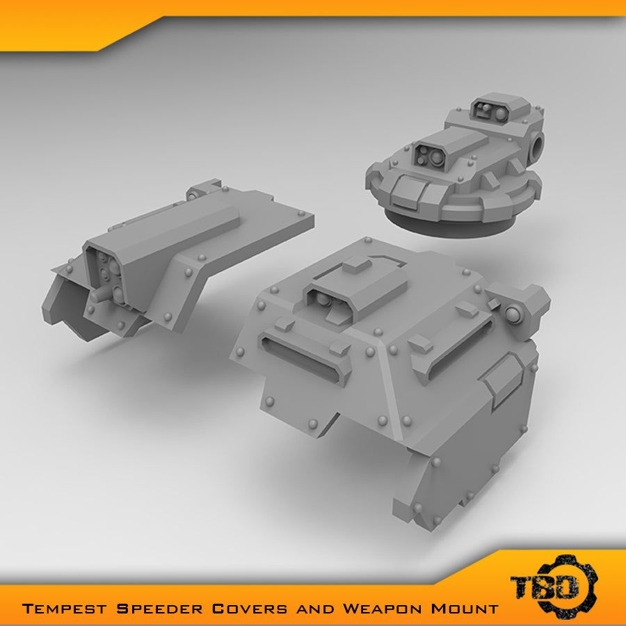 Tempest Speeder Covers & Weapon Mount Bits - Tight Bore Designs