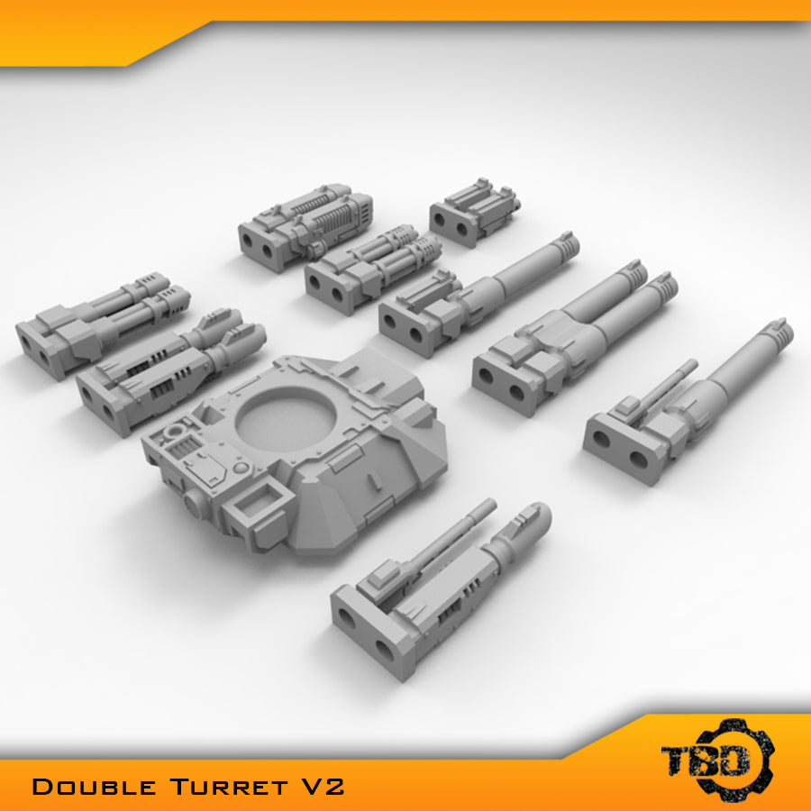 Double Turret V2 Conversion Bits Space Marine Gladiator Tank