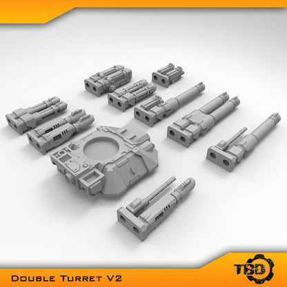 Double Turret V2 Conversion Bits Space Marine Gladiator Tank