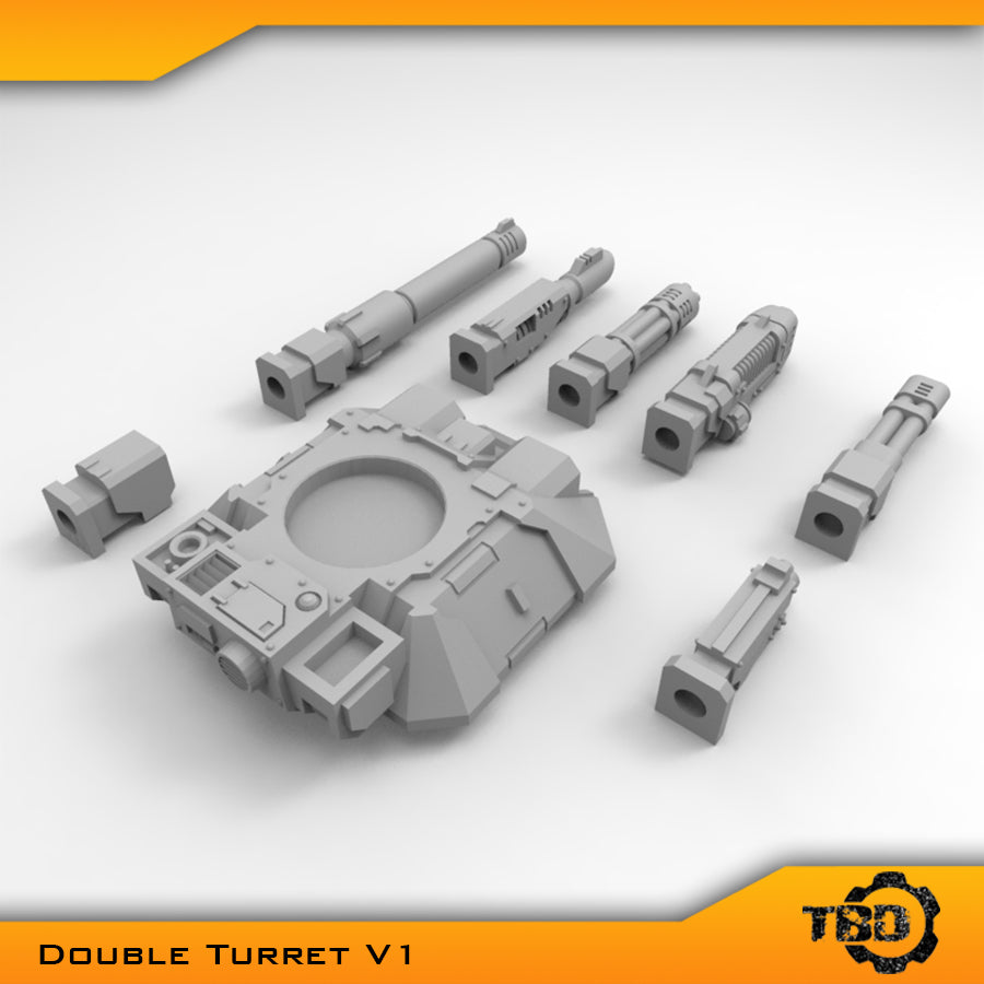 Double Turret V1 Conversion Bits Space Marine Repulsor