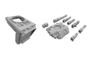 Double Turret V1 Conversion Bits Space Marine Repulsor