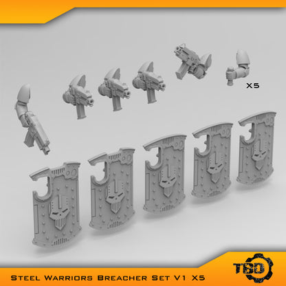 Steel Warriors Breacher Boarding Shield Conversion Bits V1 X5