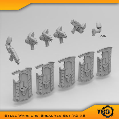 Steel Warriors Breacher Boarding Shield Conversion Bits V2 X5