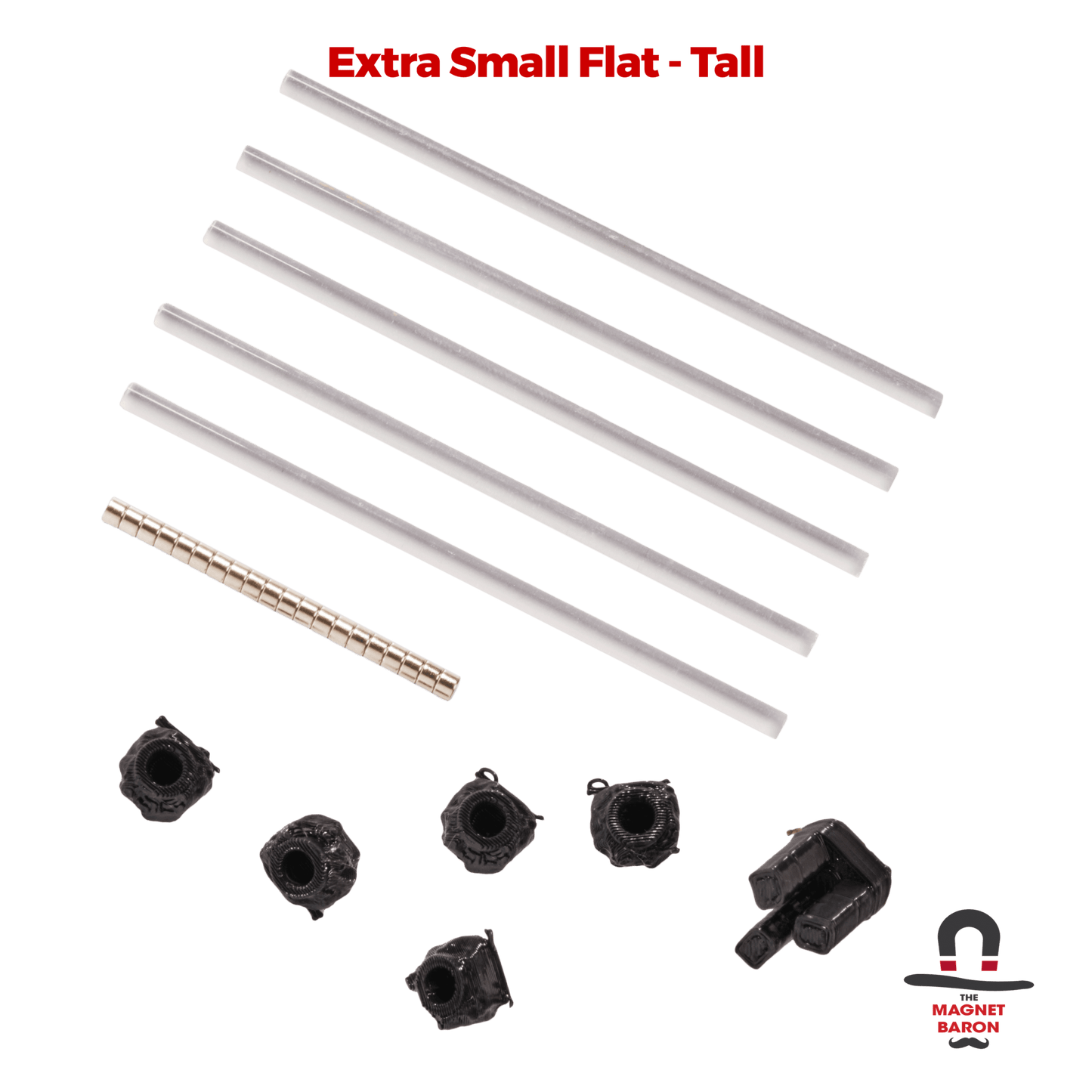 5 Sets Extra Small Flat Magnetic Flight Stands