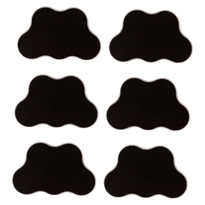 6pcs 5-Man Cloud Plasteel & Adhesive Ferro-Magnetic Movement Tray