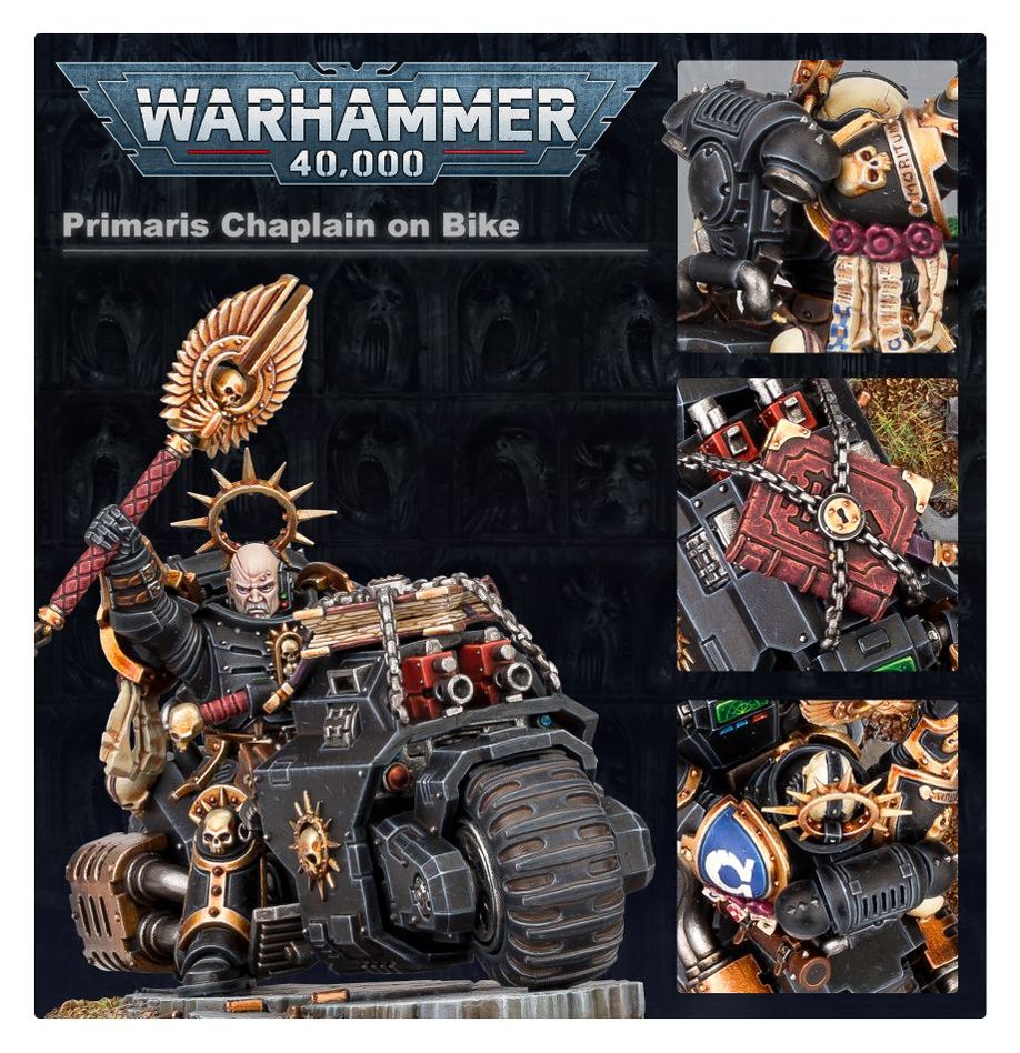 Chaplain on Bike Space Marines: Warhammer 40k