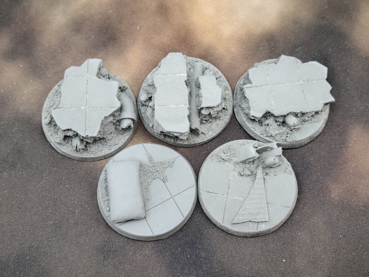 City Ruins - Round Resin Bases